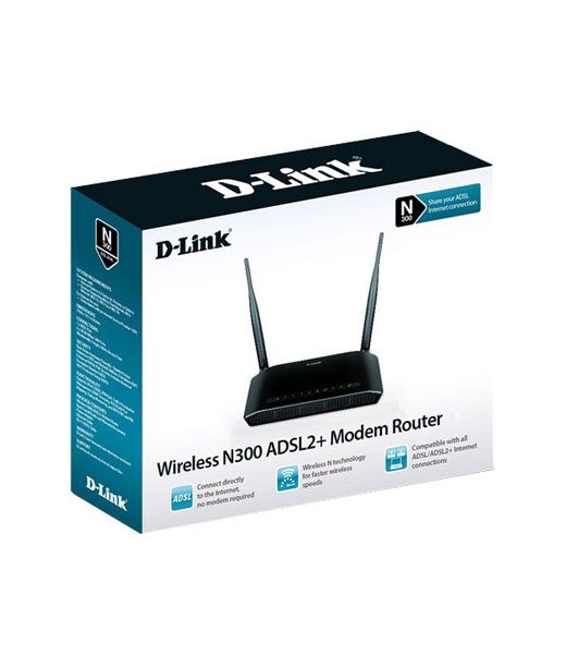 D-Link DSL-2740U ADSL2 Plus Wireless N300 Modem Router - Image 2