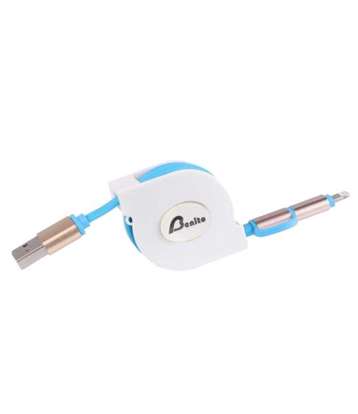 Benito Micro USB Lighning Retractable Cable1