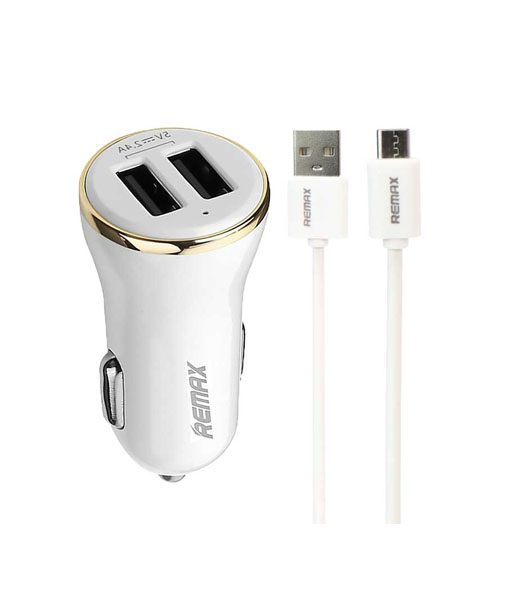 Remax Dolfin RCC206 car charger + microUSB cable1