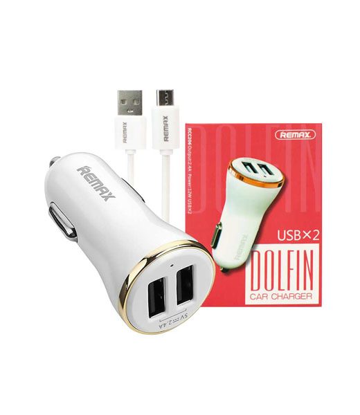 Remax Dolfin RCC206 car charger + microUSB cable - Image 2