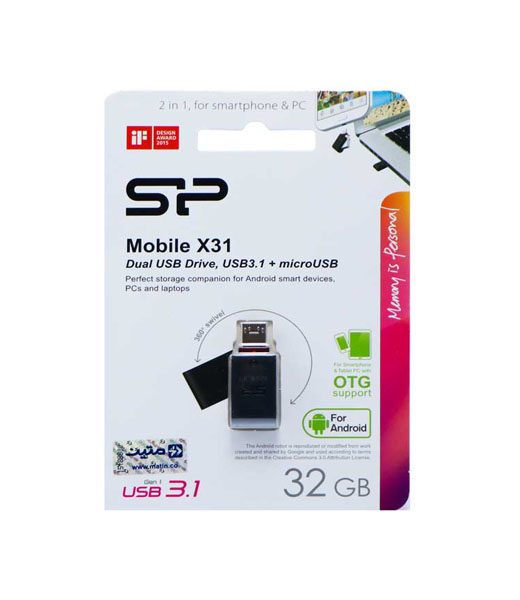 Silicon Power X31 USB3.1 OTG 32GB Dual USB Drive