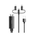 Yesido HM05 1.8M Lightning  Micro USB  Type-C to HDMI converter cable